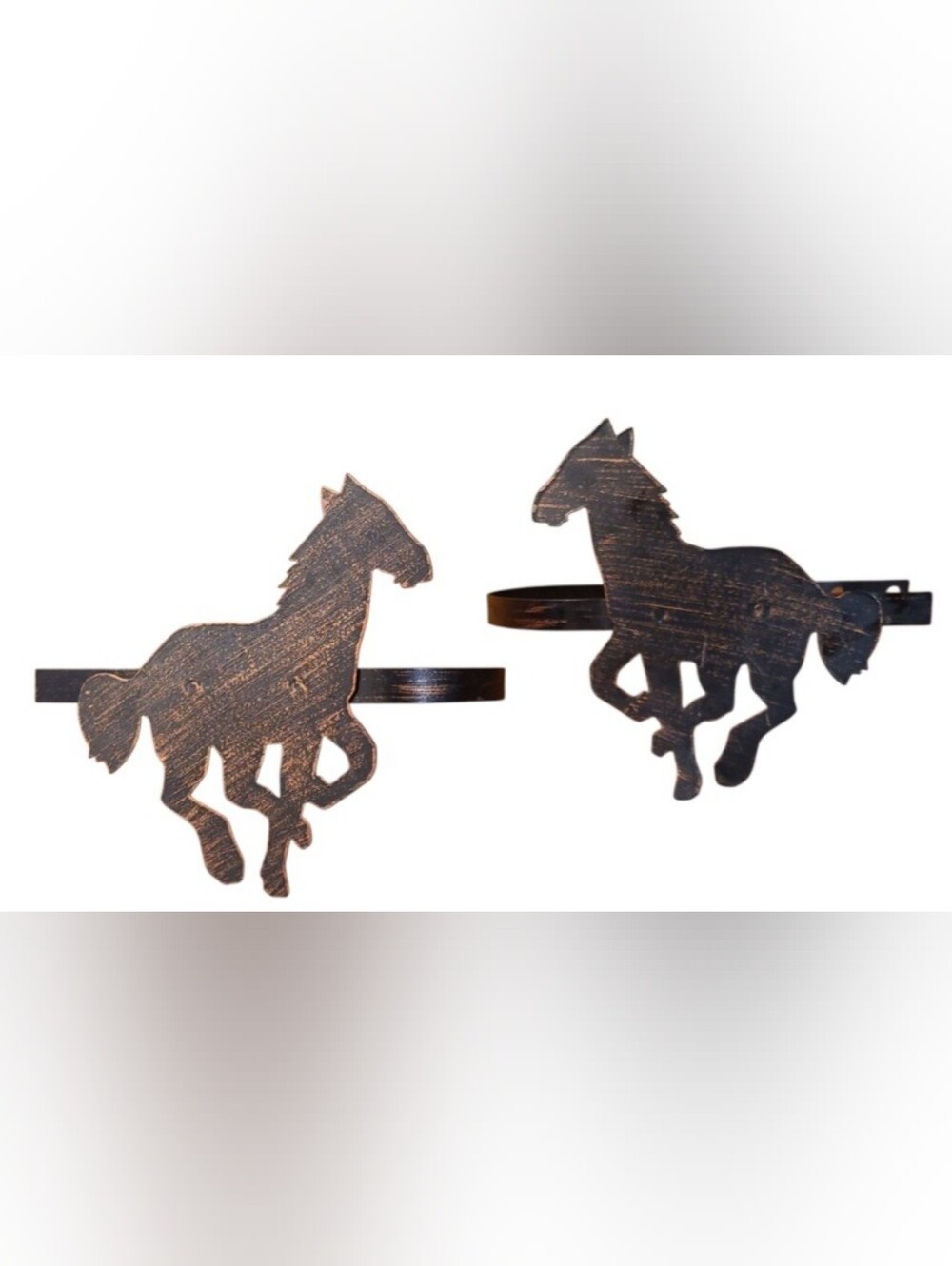 Metal Running Horse Curtain Tie Back Stays